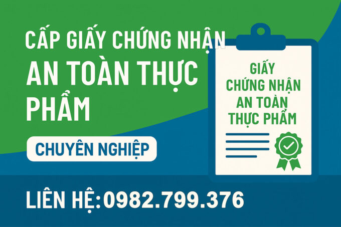 Giấy chứng nhận an toàn thực phẩm theo mẫu mới năm 2025